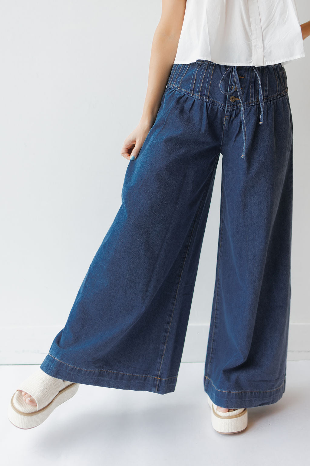 kezia pleated jeans