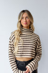 mode, azura stripe crop sweater