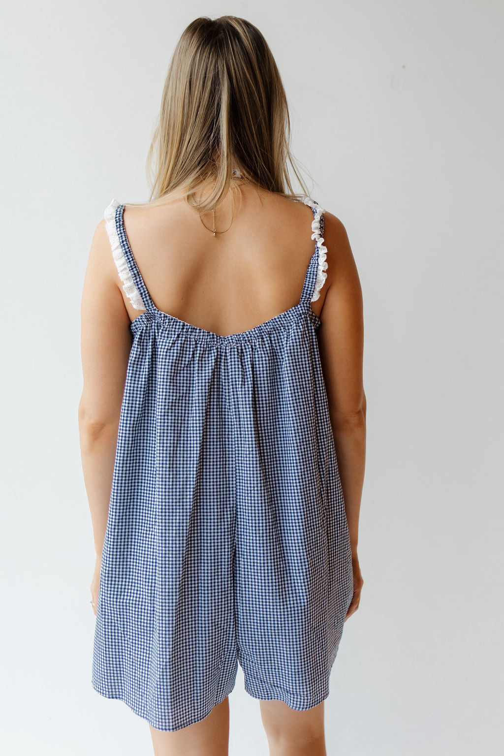 glory gingham romper