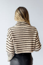 mode, azura stripe crop sweater