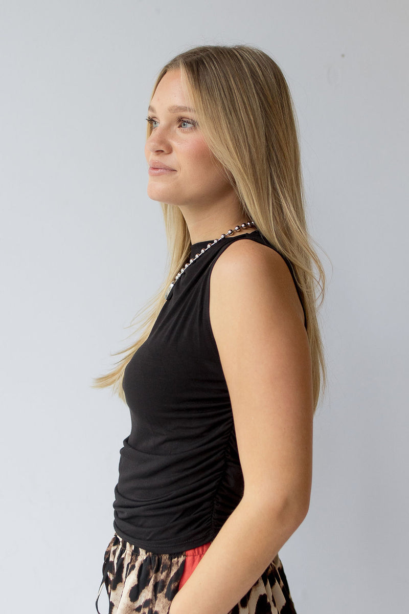 mode, wyatt ruched side tank