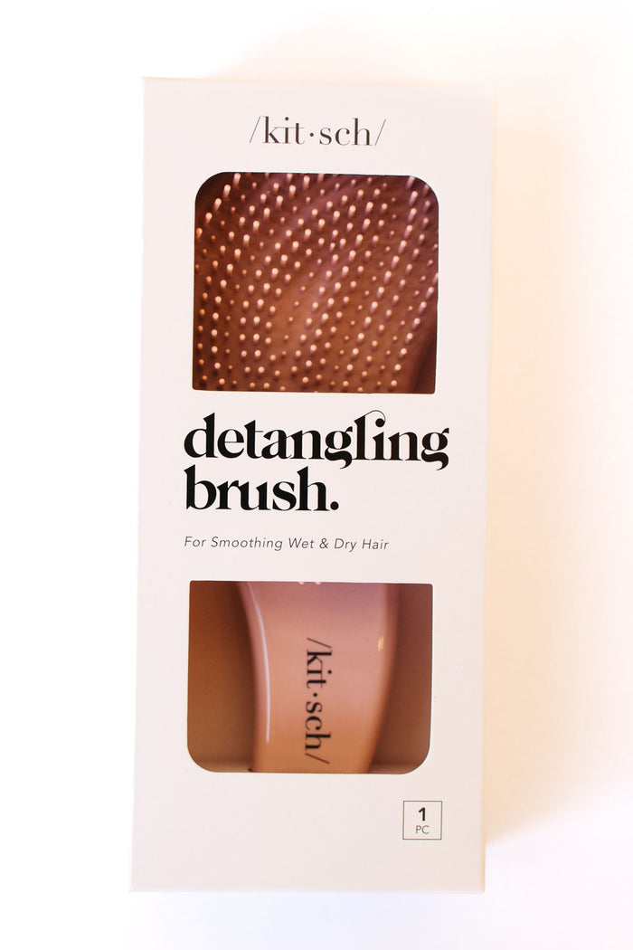 detangling brush - terracotta