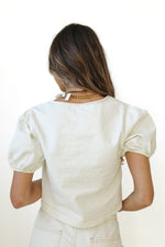 mckenna square neck tie top