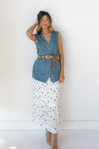 shannon oversized vest