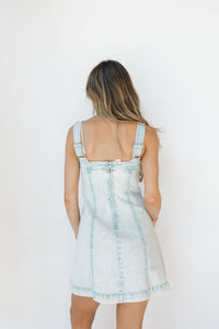 chase studded denim dress