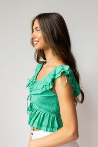 deal drop ivy ruffle top