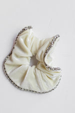 mode, chloe embellished scrunchie
