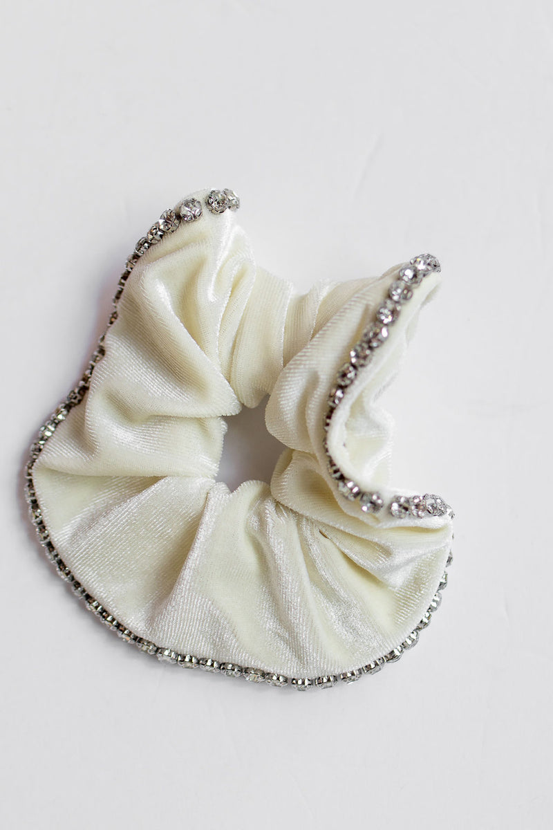 mode, chloe embellished scrunchie