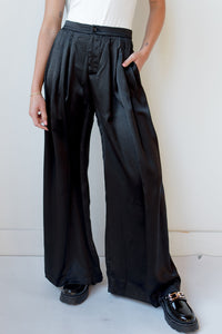 mode, dallon satin pants