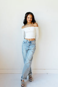mode, luxe breeze off-shoulder top