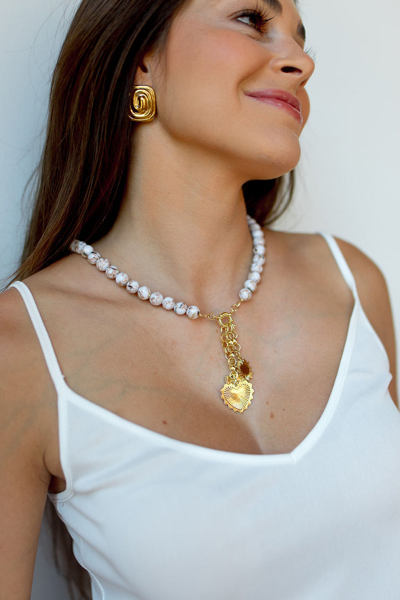 mode, san tropez charm necklace