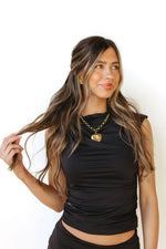 veronica ruched top