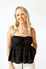 mode, evelyn ribbon top
