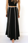 linen maxi skirt