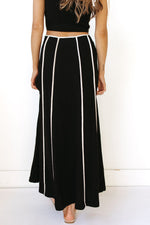 linen maxi skirt