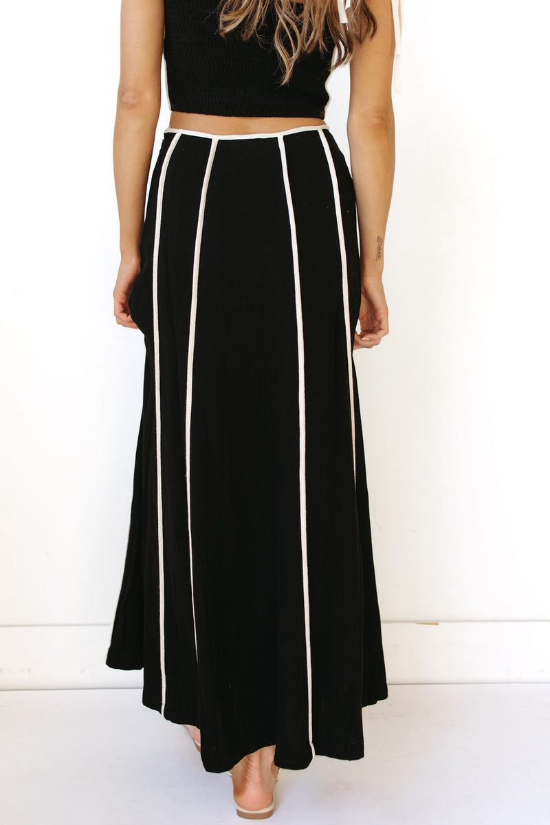 linen maxi skirt