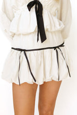 polly bow tie bubble skirt