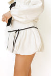polly bow tie bubble skirt