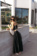 linen maxi skirt