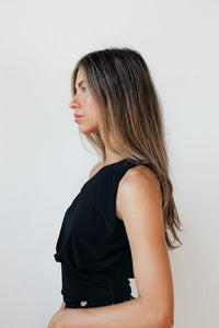 kelli one shoulder draped top