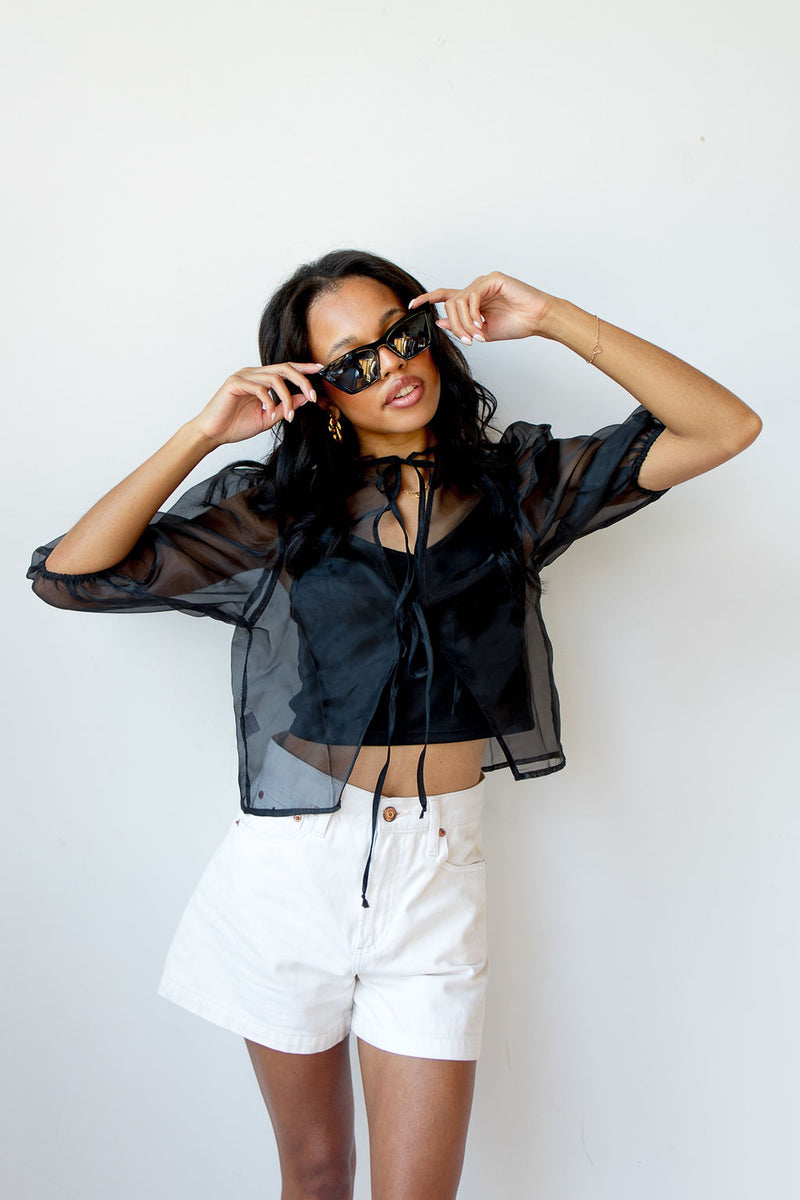 mode, sheer liora blouse