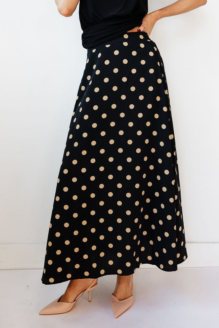 ellery polka dot maxi skirt