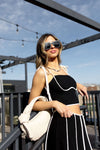 linen tie shoulder top