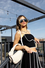 linen tie shoulder top