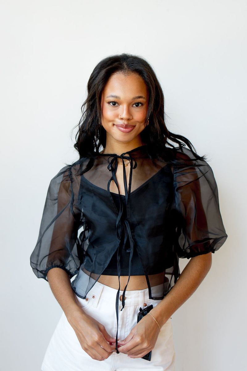 mode, sheer liora blouse