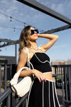 linen tie shoulder top
