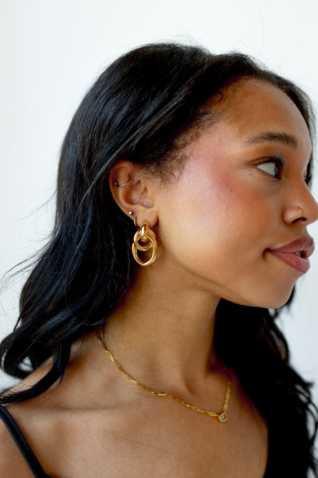 mode, andy knot earrings