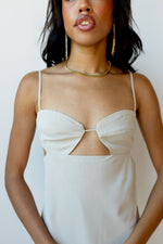 mode, celeste cut-out midi dress