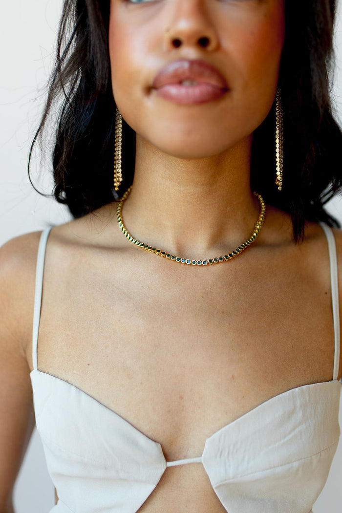 mode, mali tennis necklace