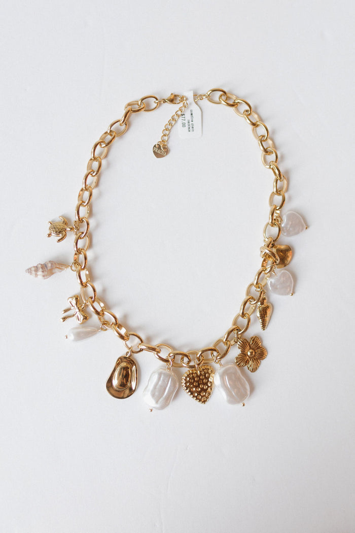 coastline charm necklace