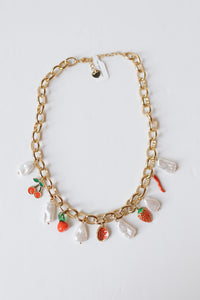 fresa cream necklace