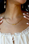 mode, mama block necklace