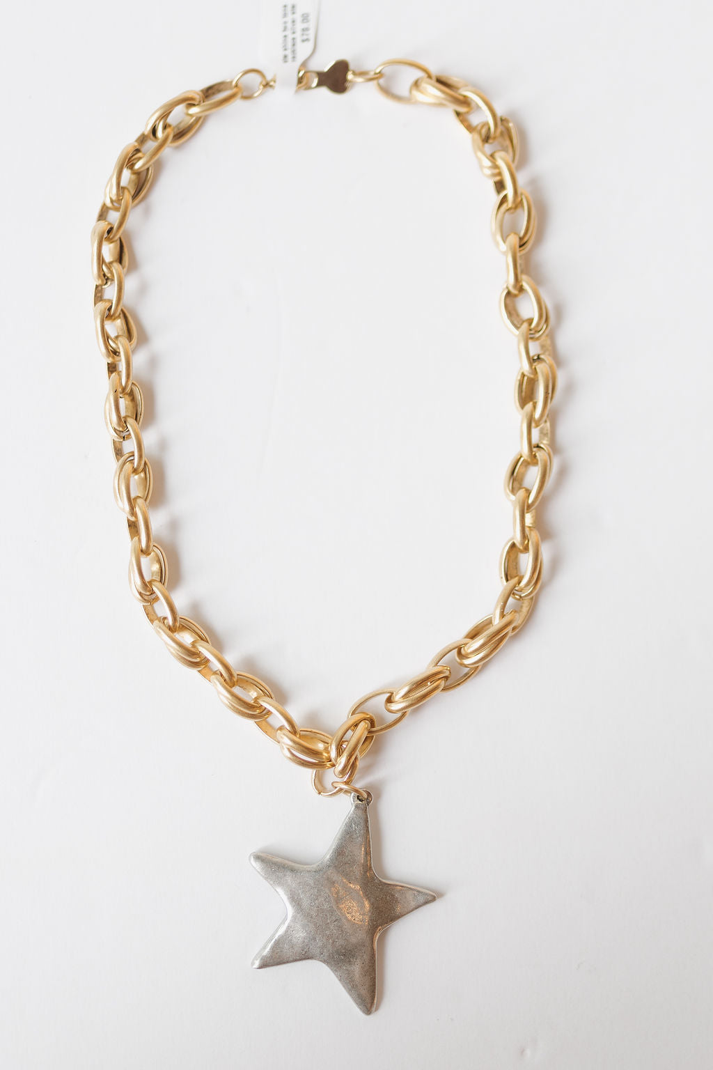 star shine two tone necklace