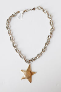 star shine two tone necklace
