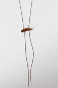 lauren two tone lariat necklace