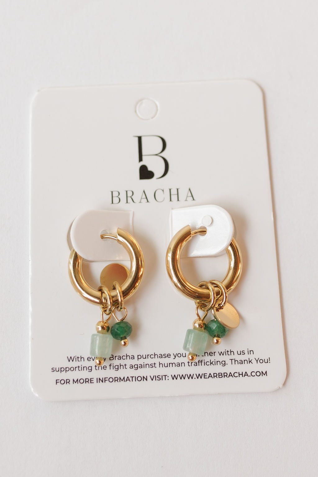 sage hoop earring