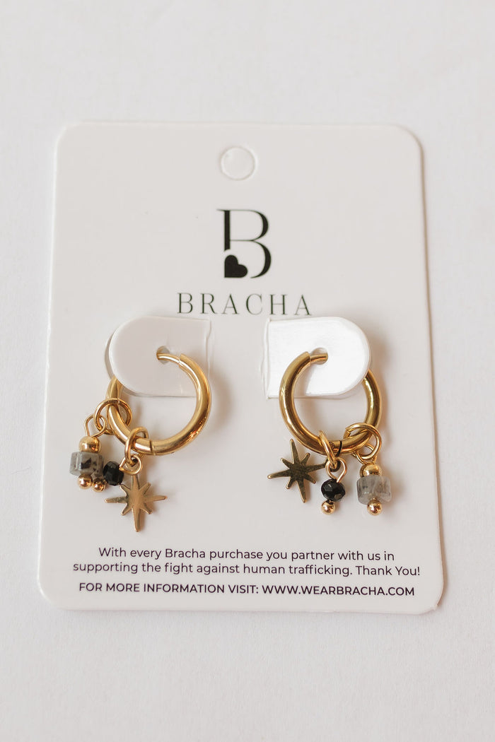 onyx earring