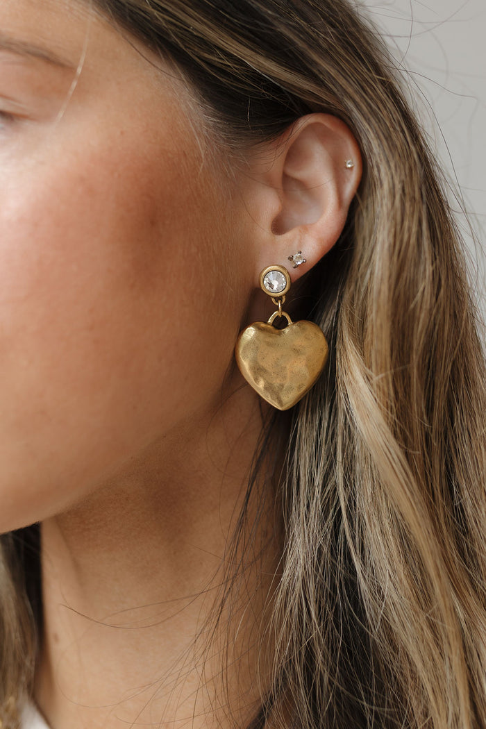 big heart earrings