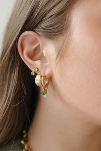 sage hoop earring