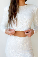 mode, dollie sequin top