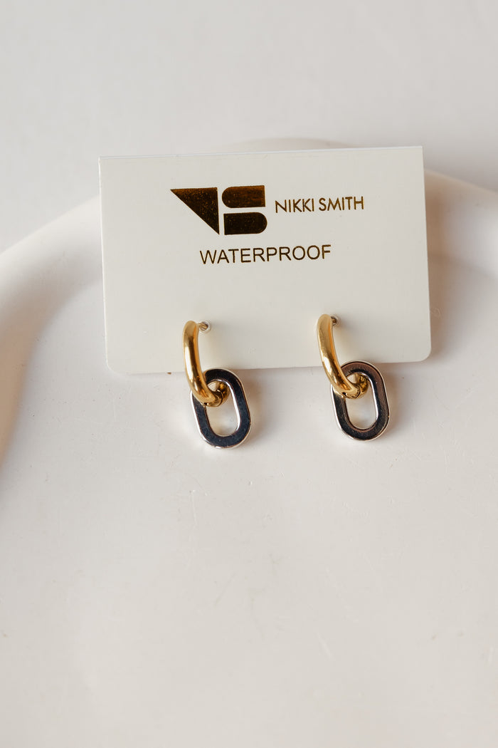 mixed metal link hoops