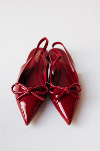 ruthie pointed-toe slingback flats