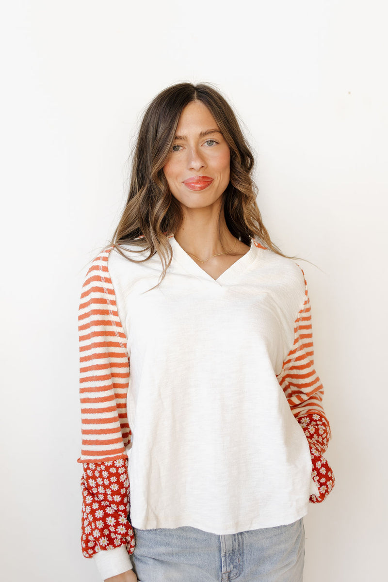 shepard patterned long sleeve