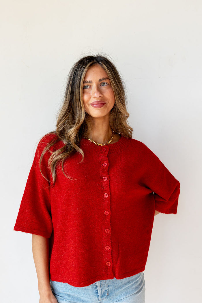 alison 3/4 sleeve cardigan