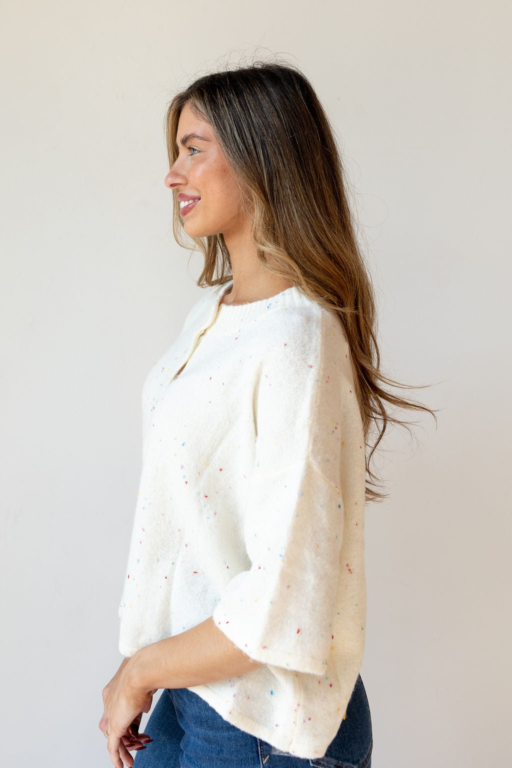 alison 3/4 sleeve cardigan