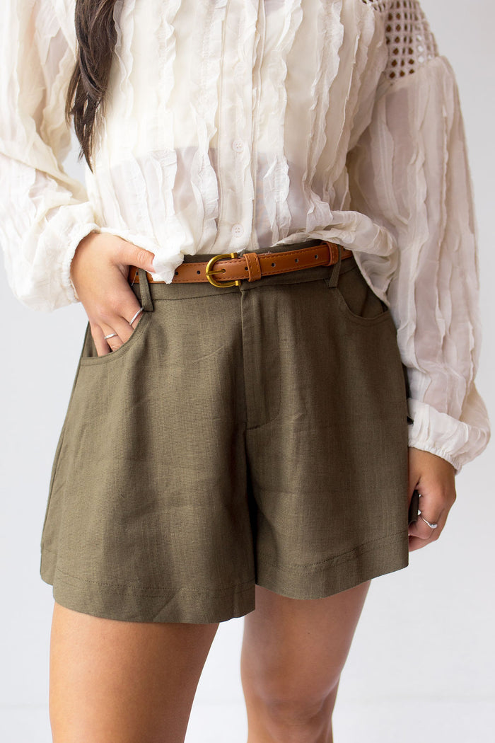 amara woven shorts